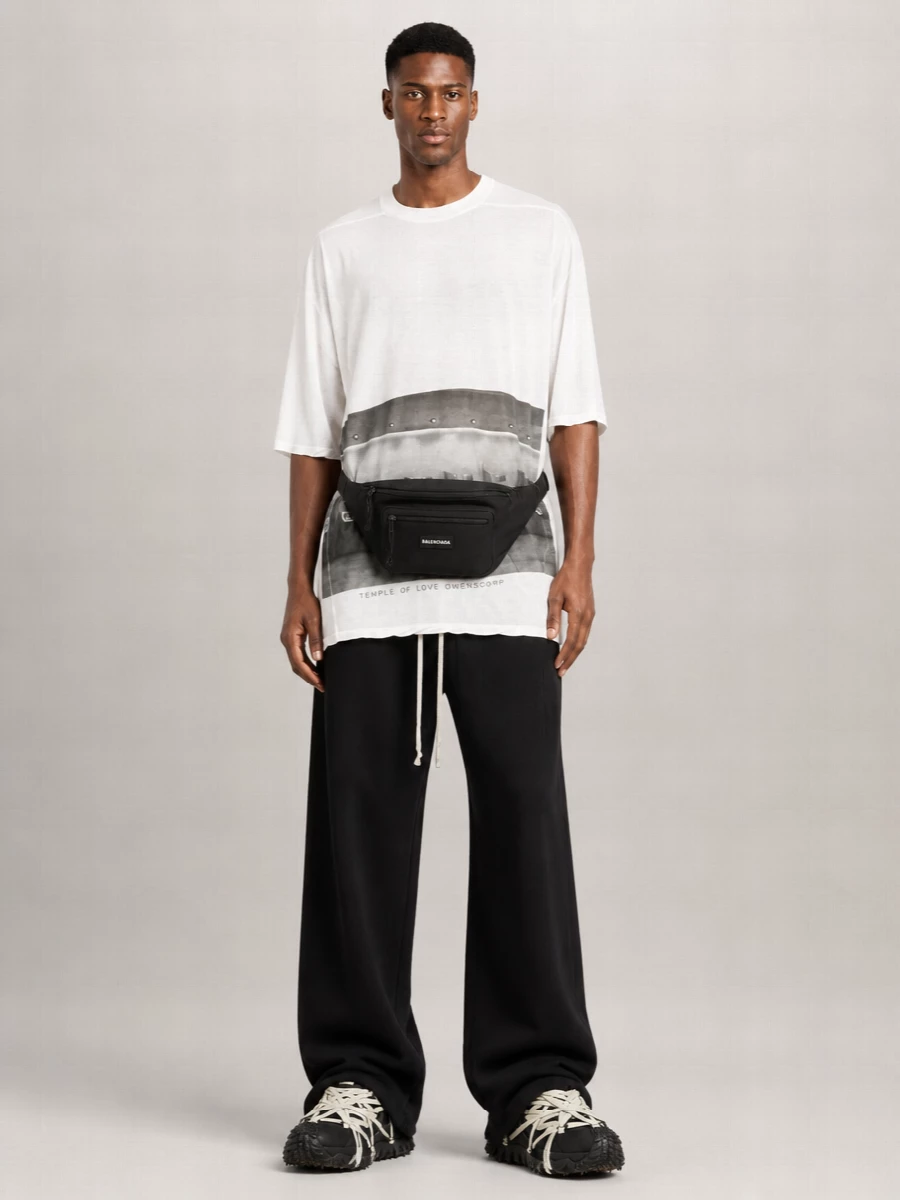 Rick Owens Leather High-Top Sneakers