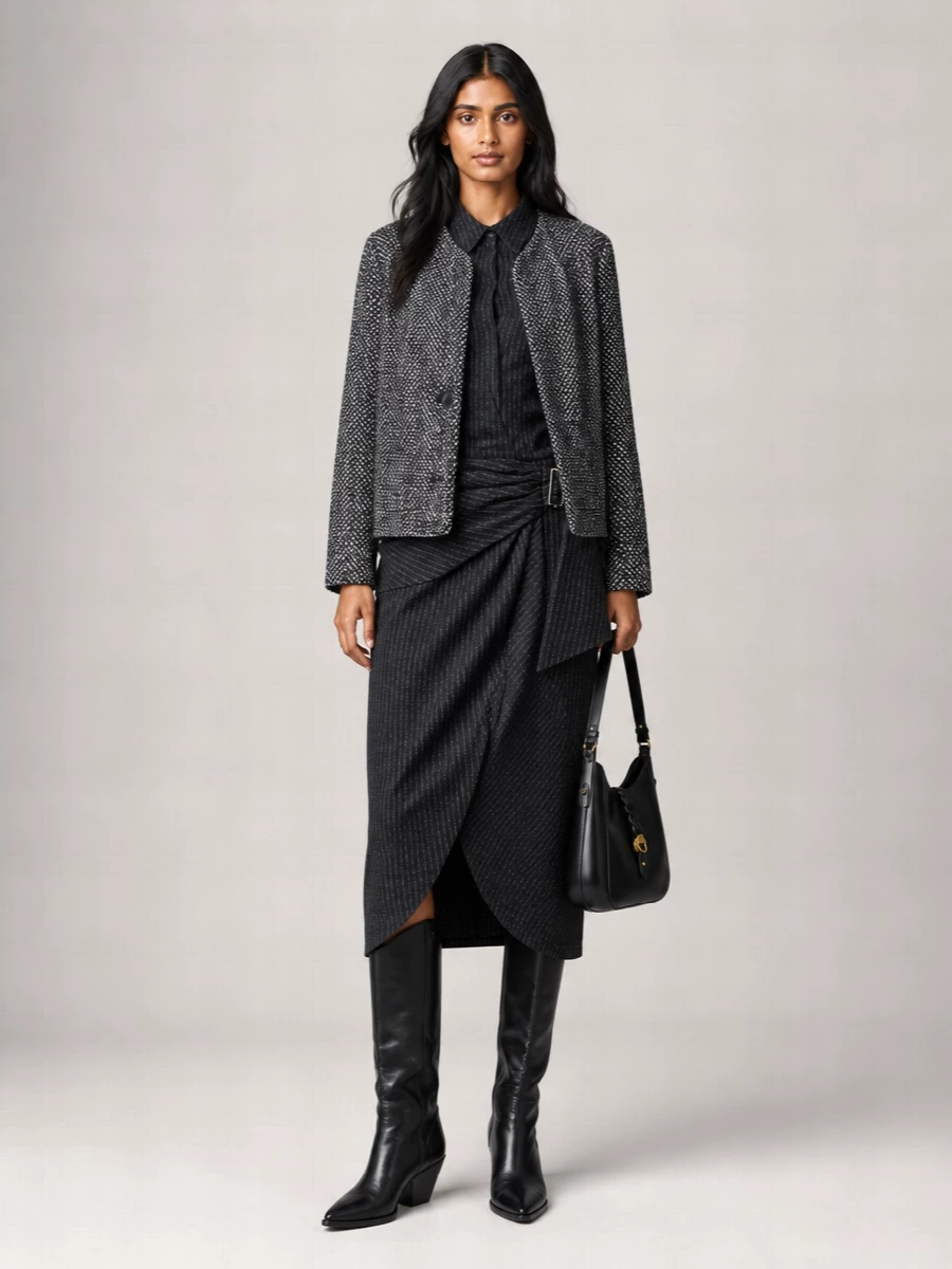 Isabel Marant Etoile Silk-Blend Tweed Jacket