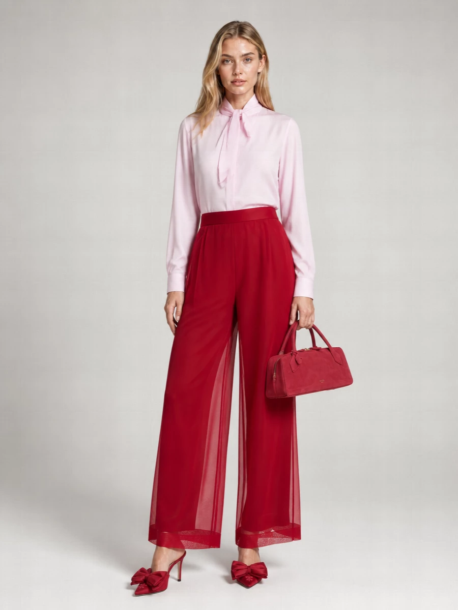Max Mara Silk Wide-Leg Trousers