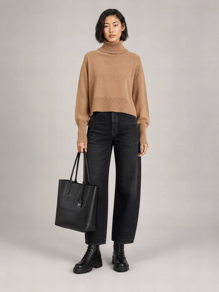 Hogan Medium Leather Tote Bag