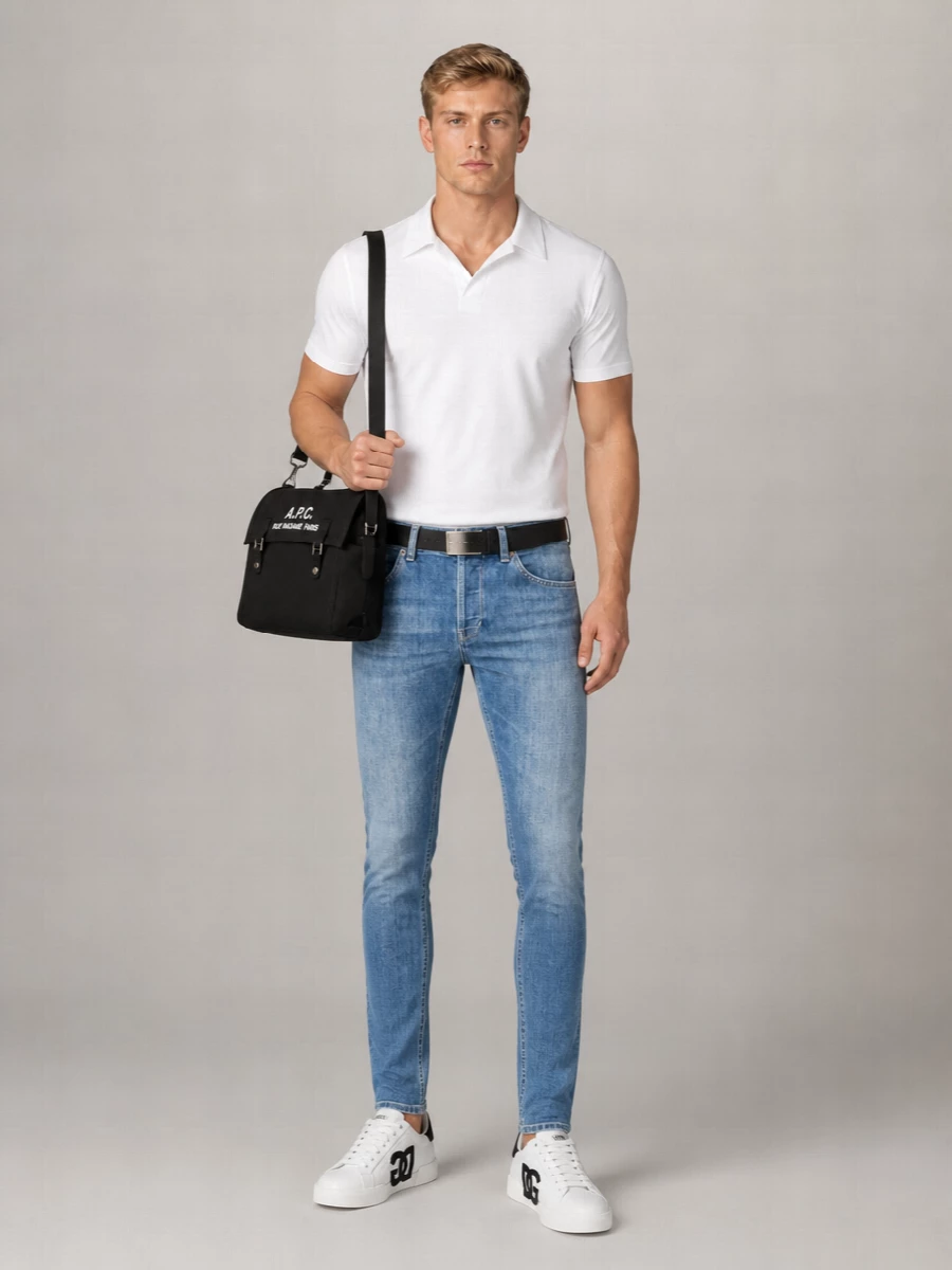 Dolce&Gabbana Leather Lace-Up Sneakers