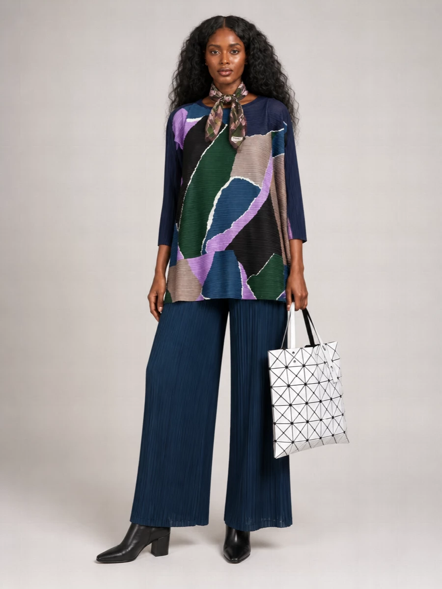 Pleats Please Issey Miyake Pleated Blouse