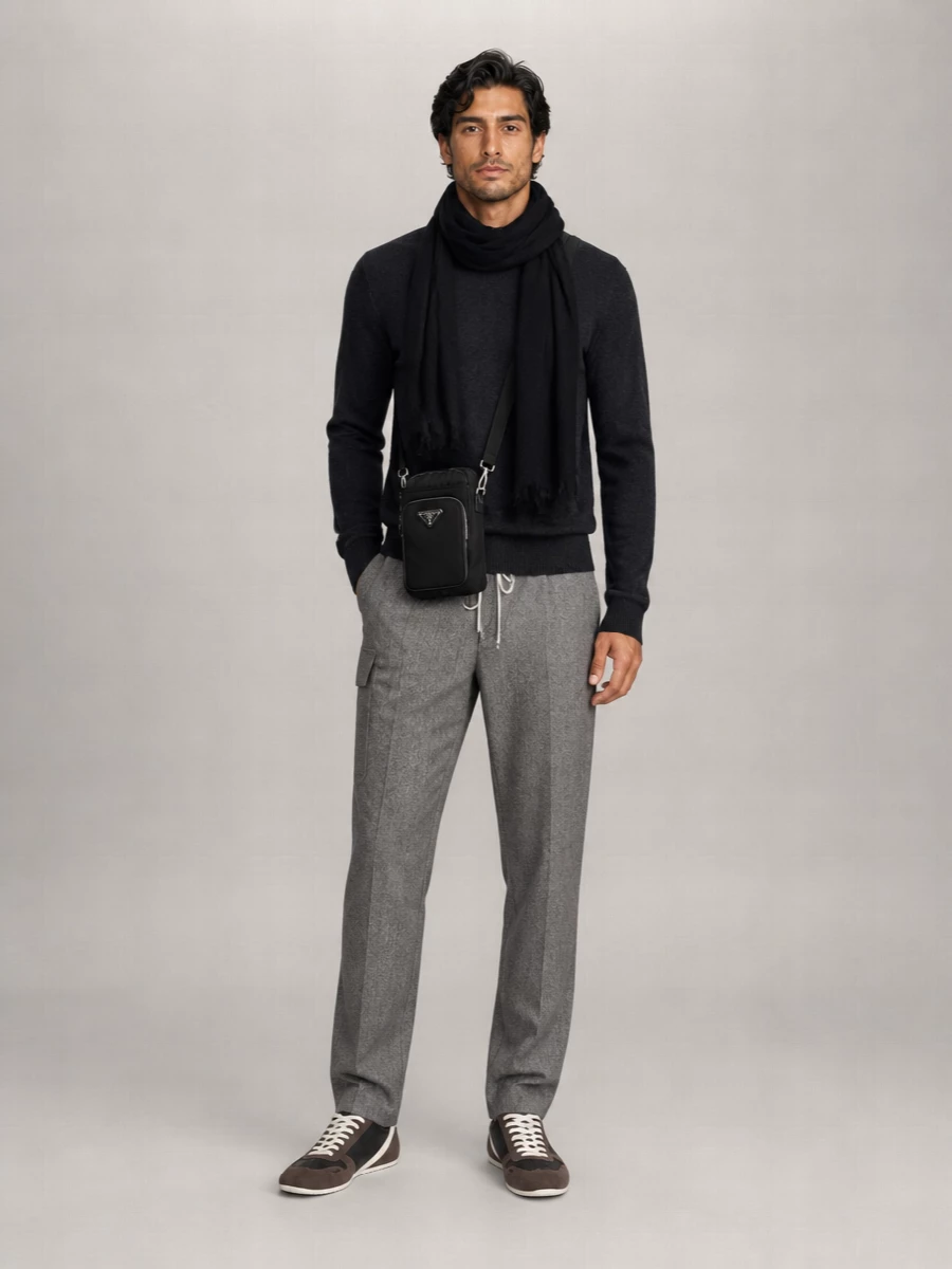 Rick Owens Wool Straight-Leg Trousers