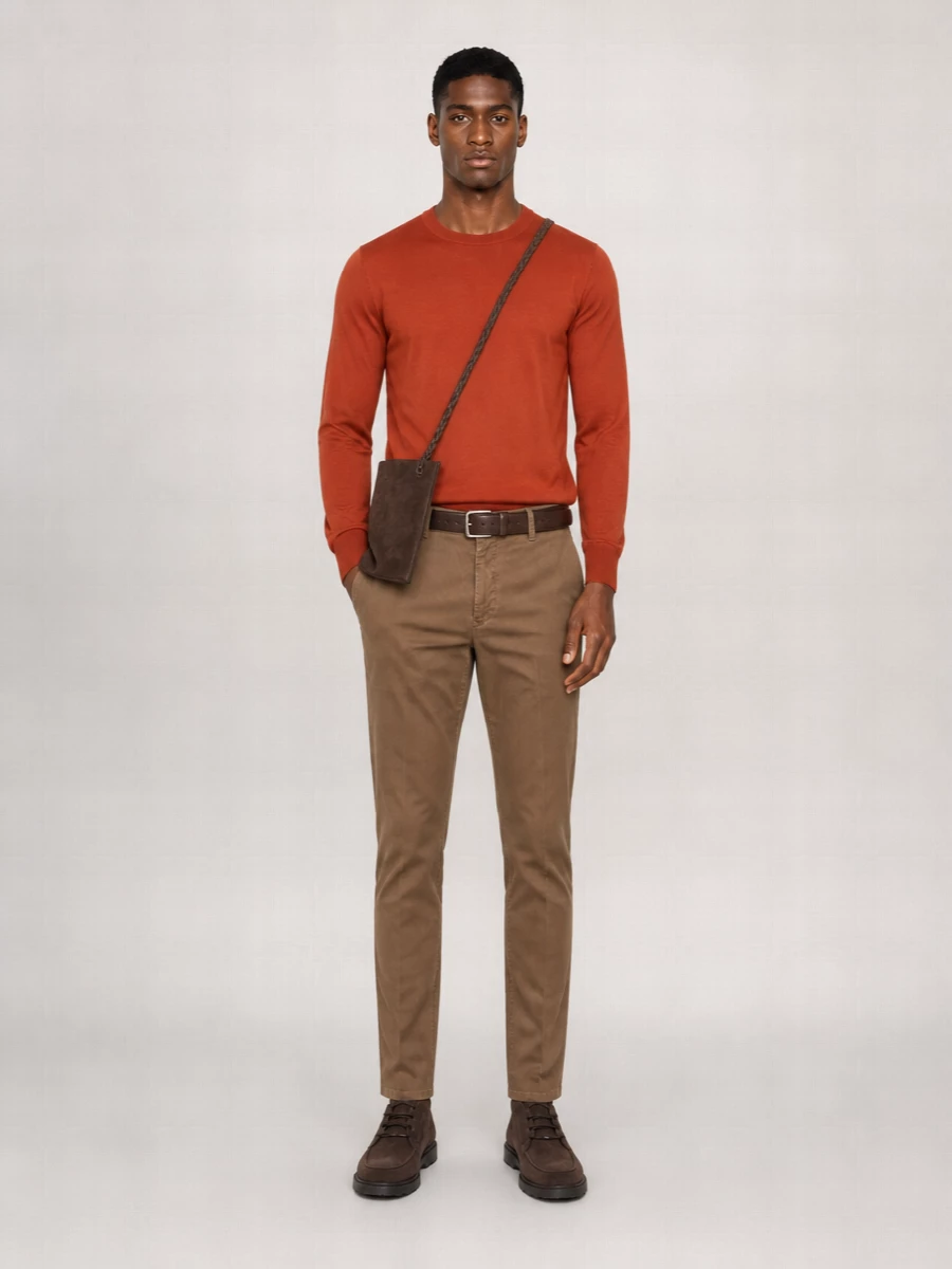 Pt Torino Stretch Cotton Chinos