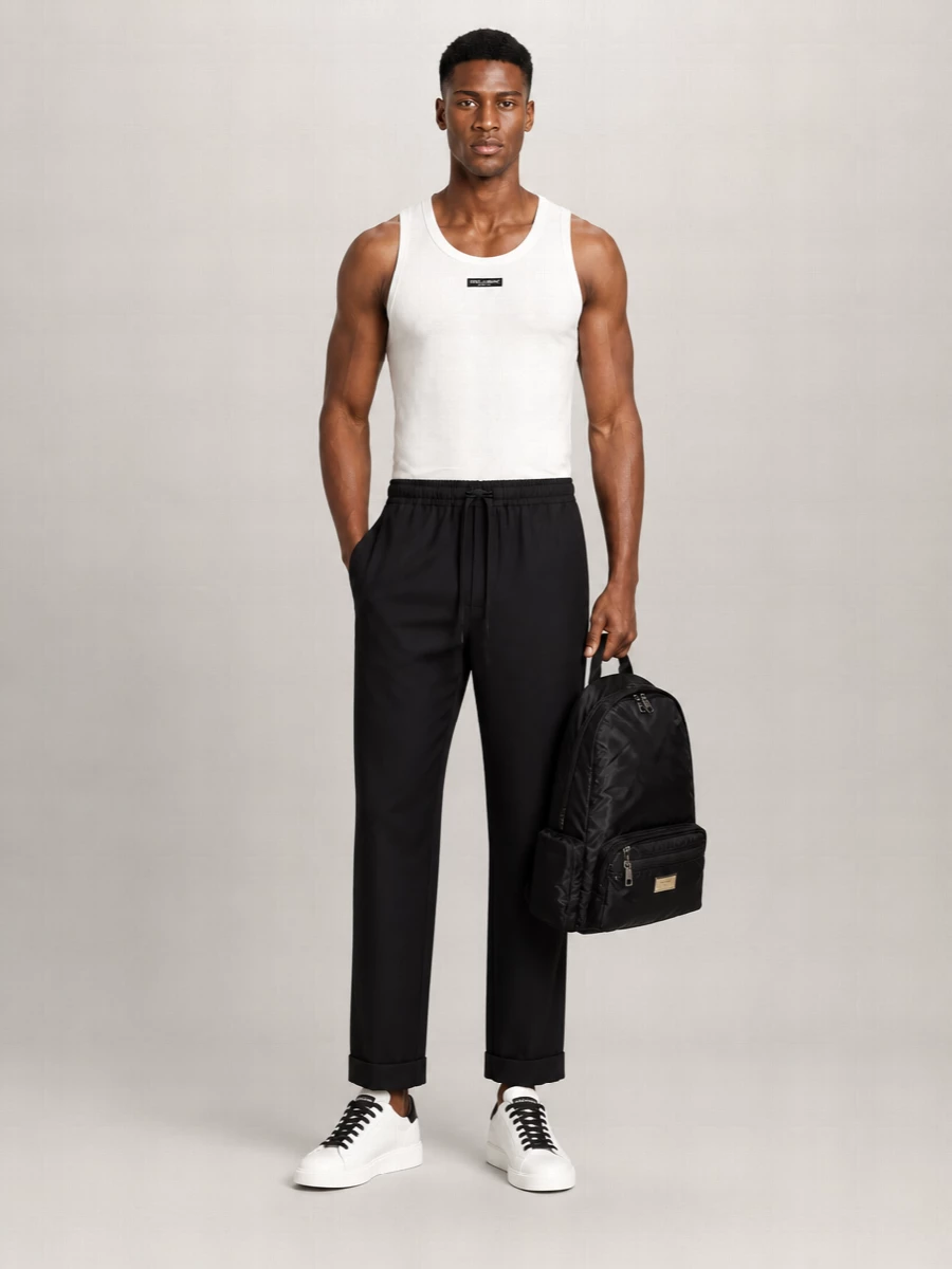 Dolce&Gabbana Perforated Skinny Leather Belt