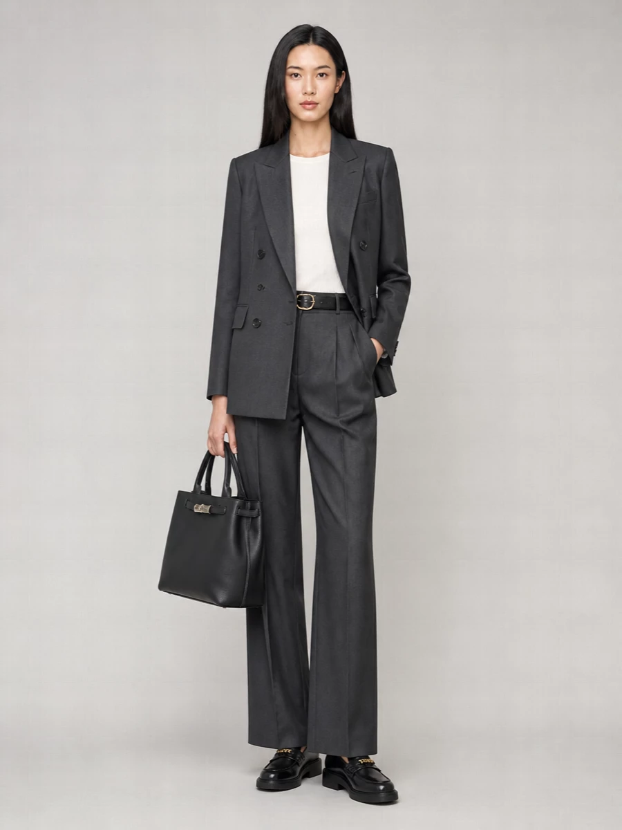 Loulou Studio Virgin Wool Double-Breasted Blazer