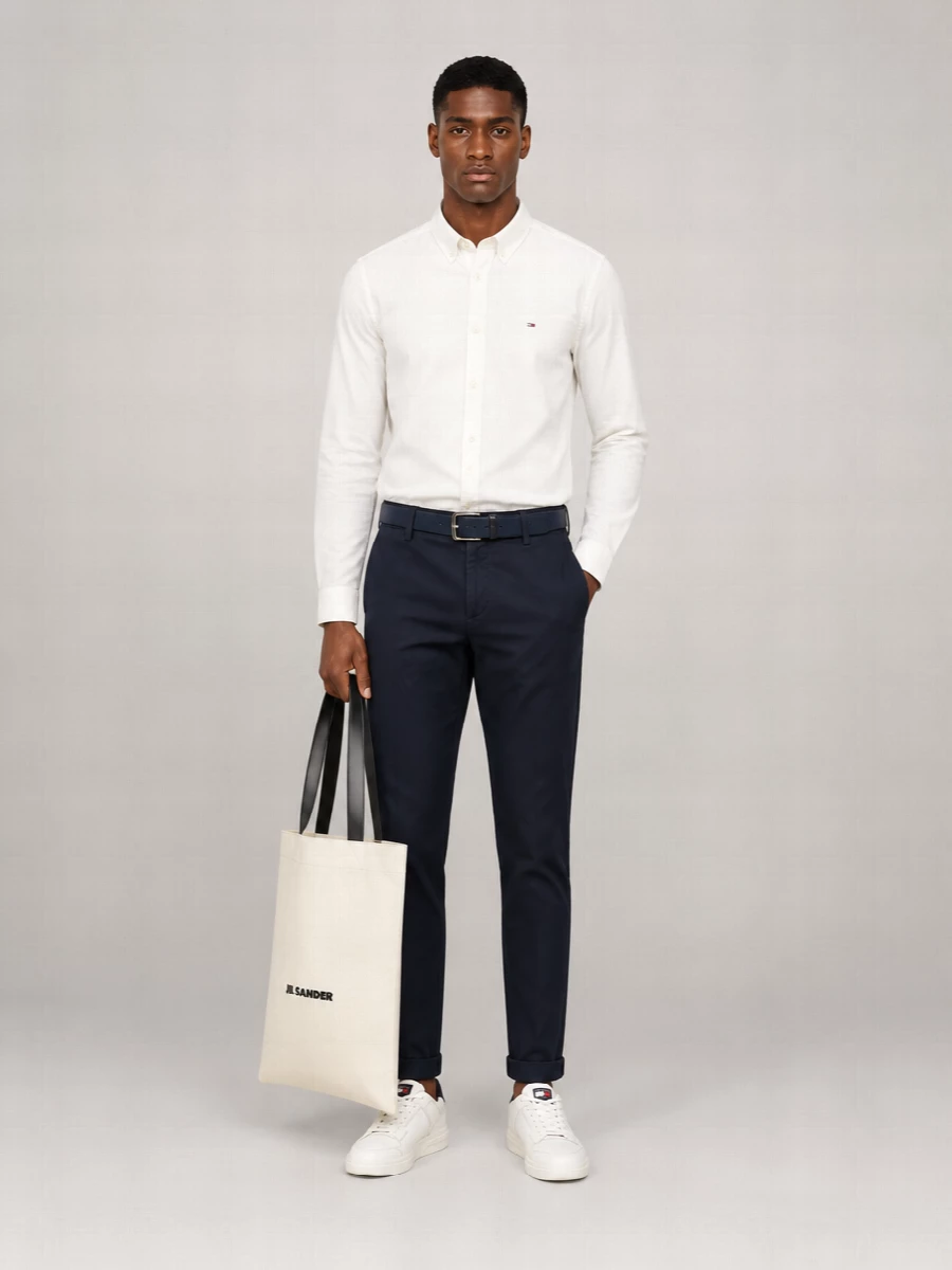 Tommy Hilfiger Leather Low-Top Sneakers