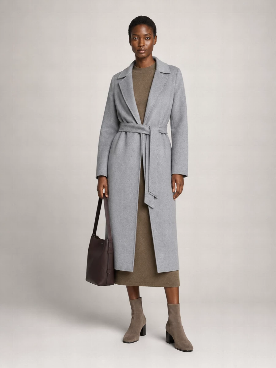S Max Mara virgin wool fitted coat