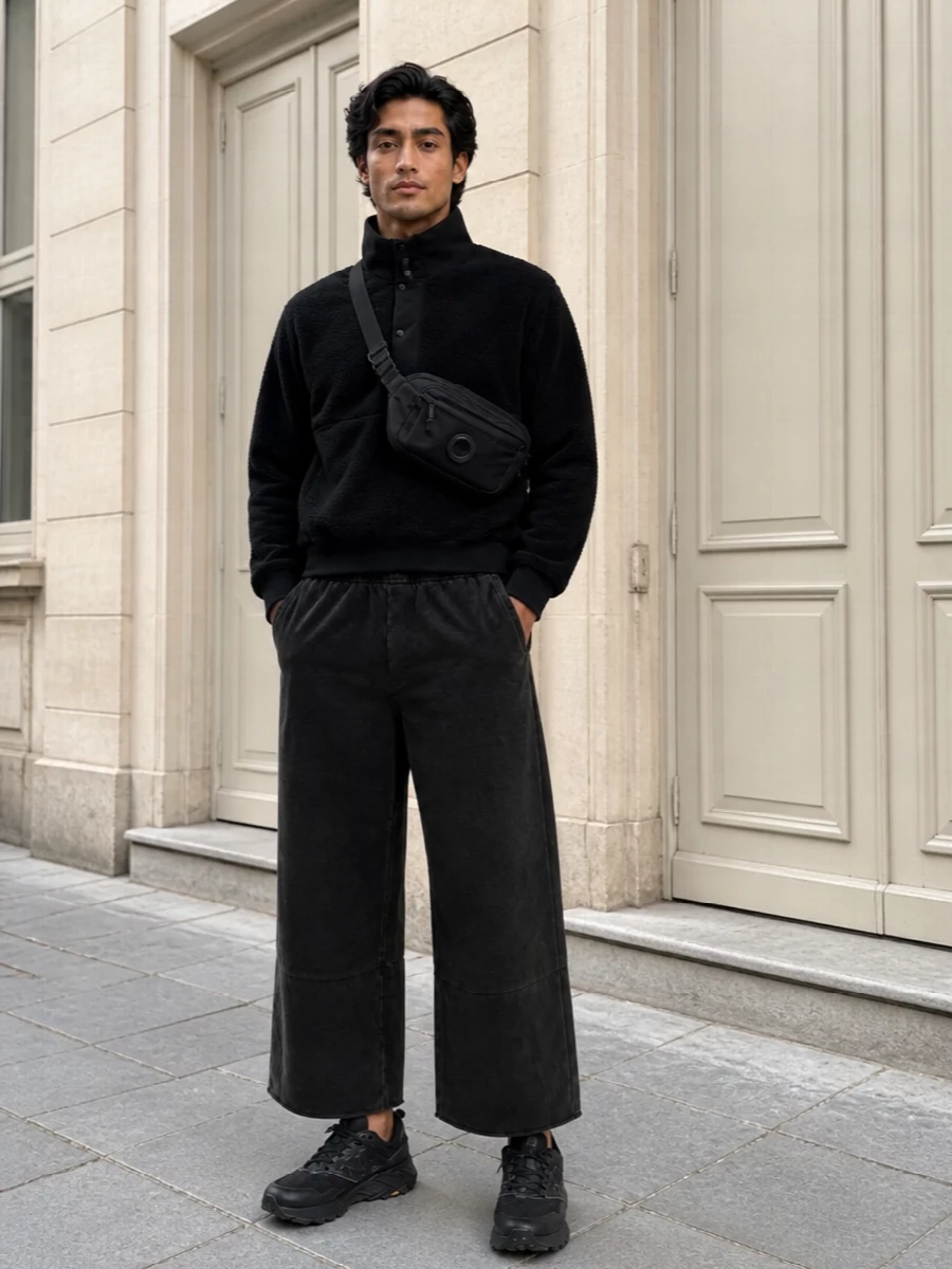 Entire studios fleece new balance sneakers outfit
