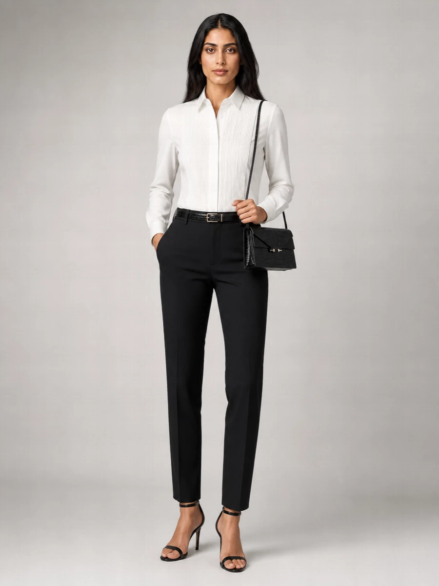 Tom Ford Silk Blend Mid-Rise Straight-Leg Tailored Trousers