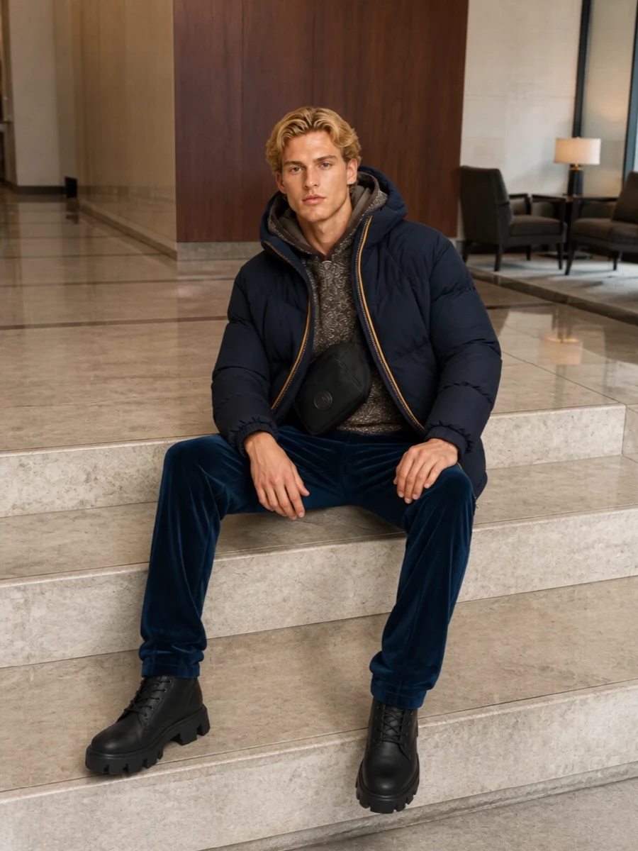 K way puffer adidas track pants moncler boots