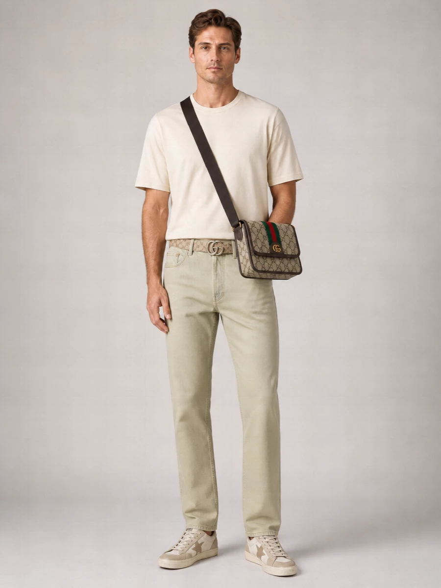 Golden Goose Denim Wide Straight-Leg Jeans