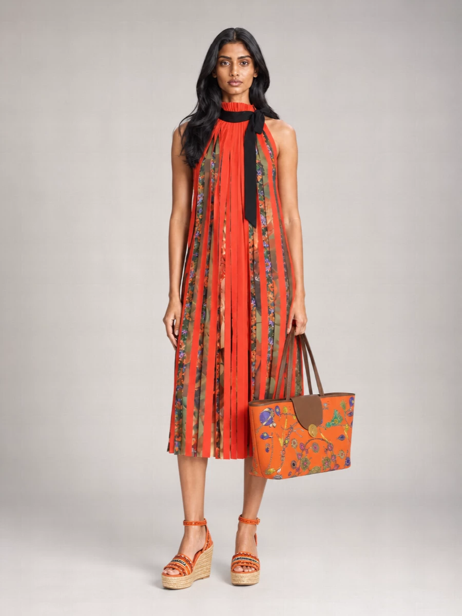 Versace Small Cotton Beach Bag