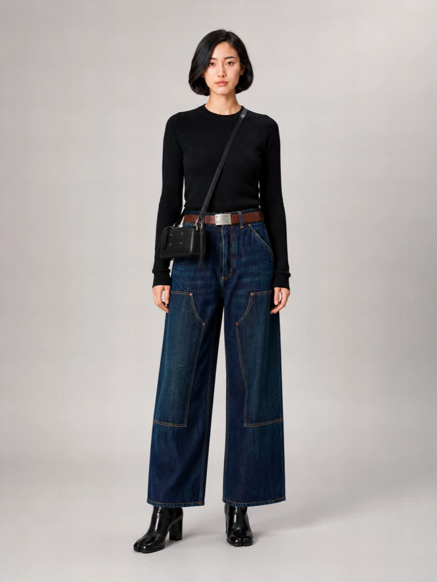 Maison Margiela Denim Wide-Leg Trousers