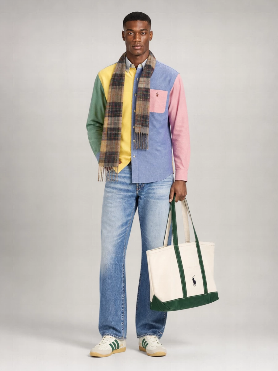 Polo Ralph Lauren Patchwork Cotton Polo Shirt