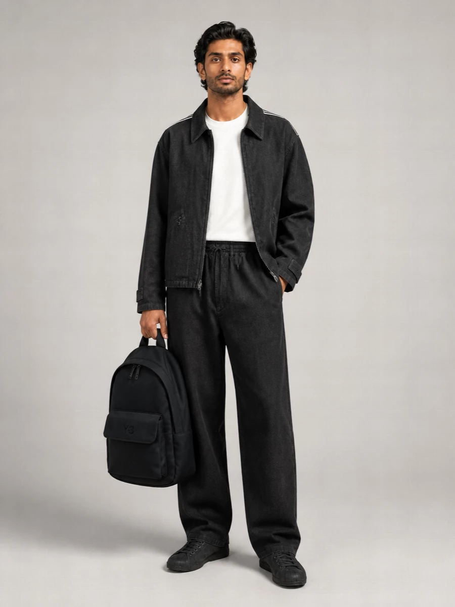 Y-3 Cotton Relaxed-Fit Denim Jacket