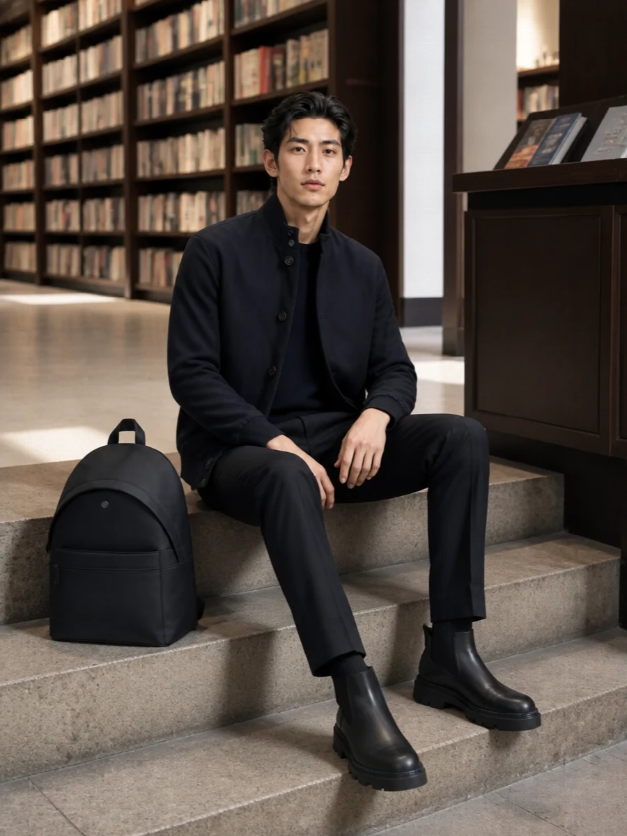 Moorer bomber brioni trousers chelsea boots