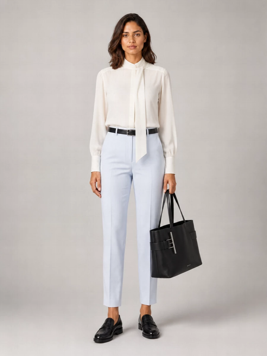 Alexander Mcqueen Silk Straight-Leg Tailored Trousers