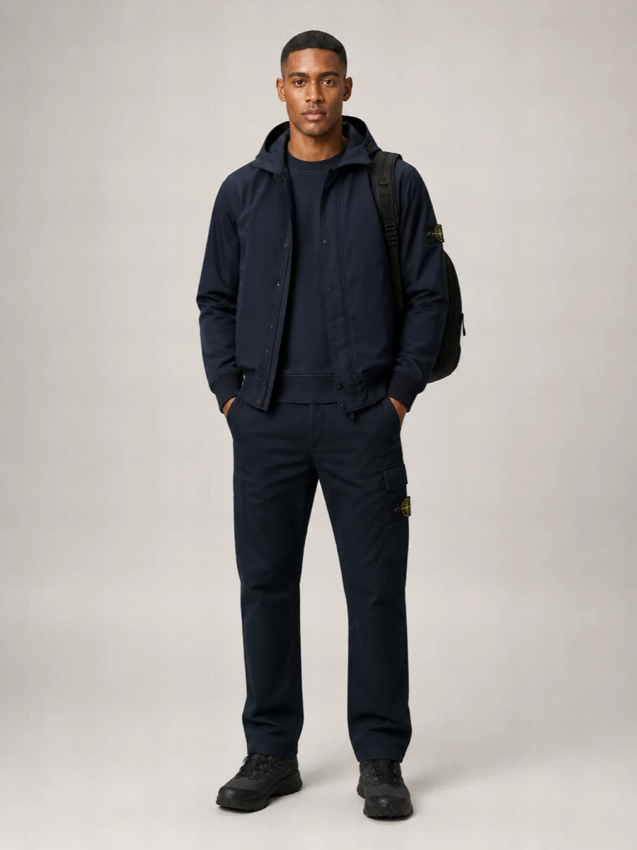 Stone Island Hooded Raincoat