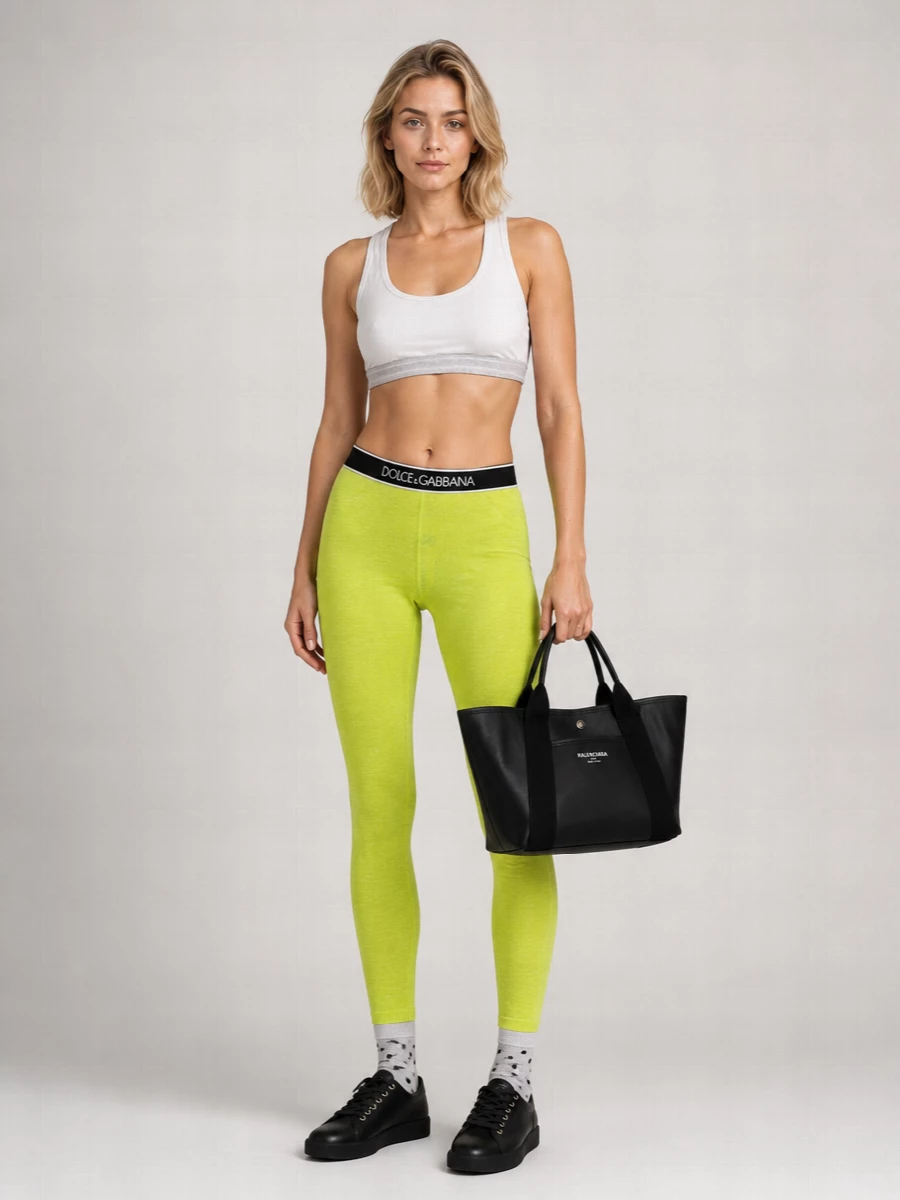 Dolce&Gabbana Logo Lace Leggings