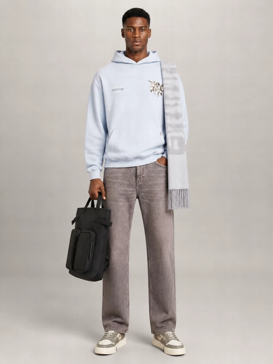 Represent Cotton Oversized Printed Hoodie