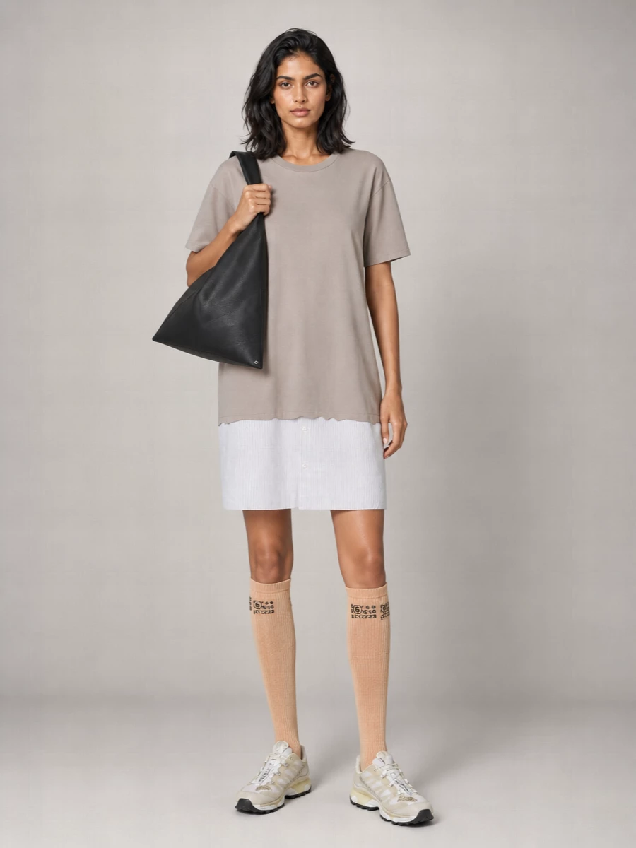Mm6 Maison Margiela Cotton Knee-Length Dress