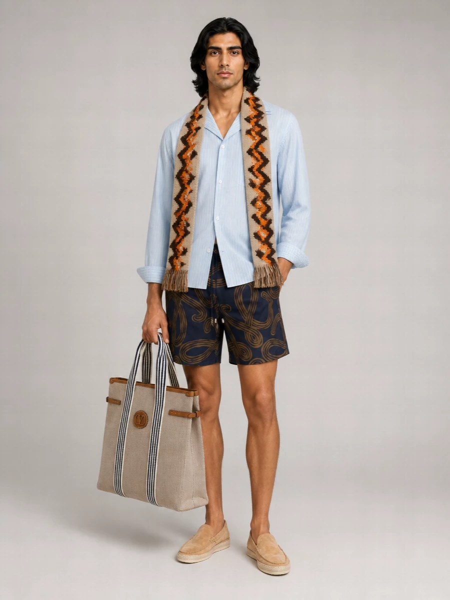 Valentino Garavani Cotton Jacquard Scarf