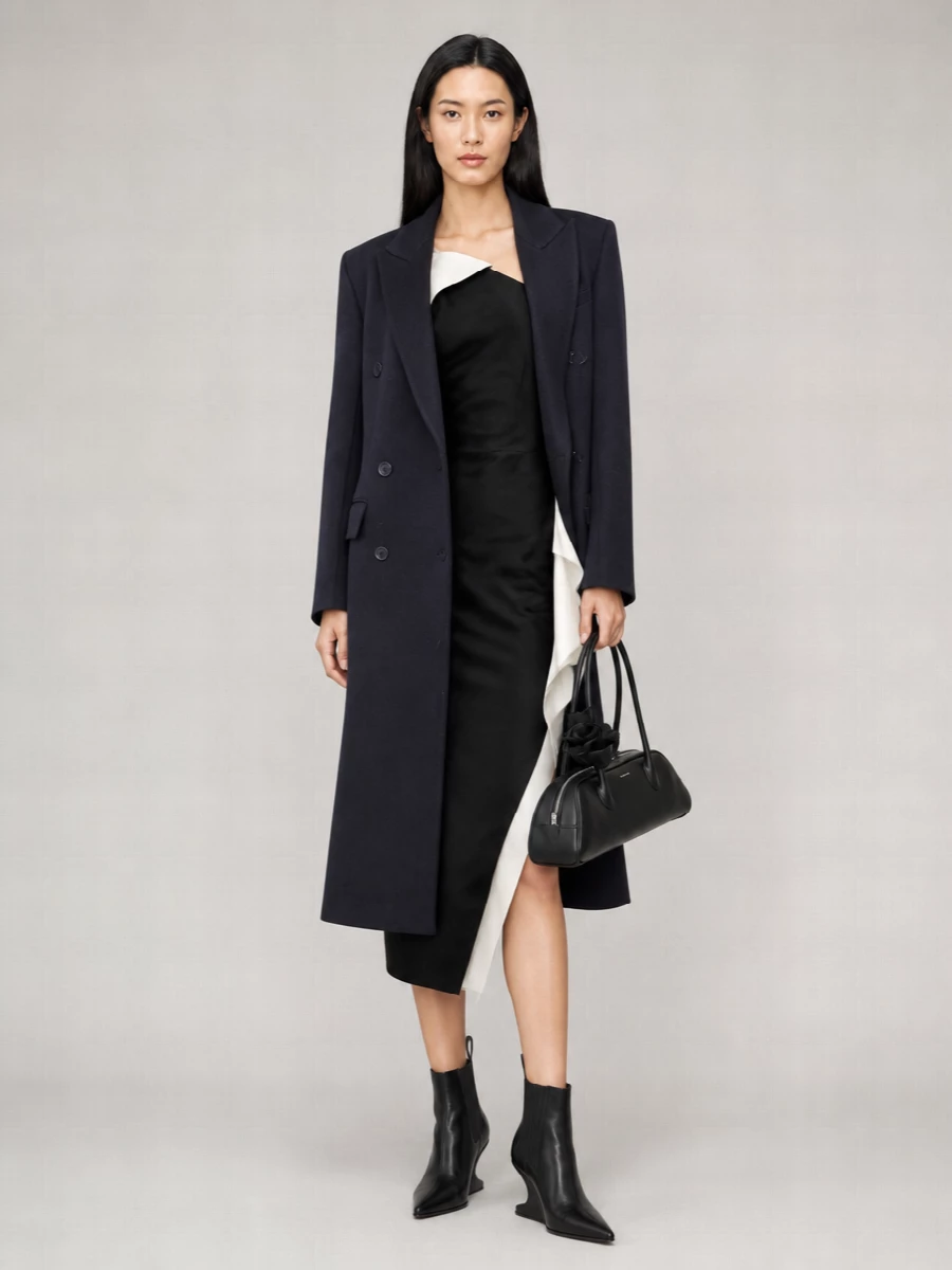 Róhe Virgin Wool Double Breasted Coat