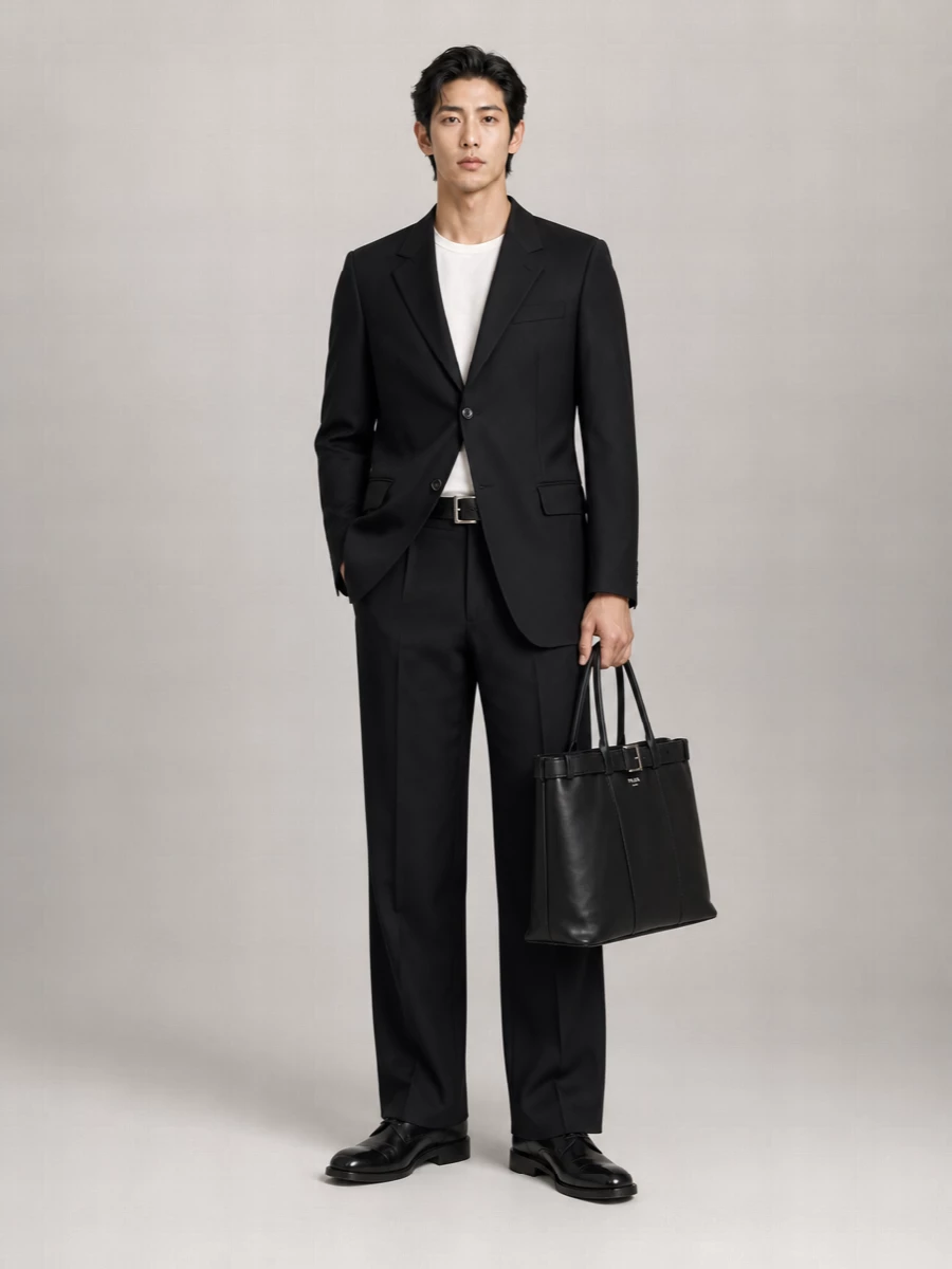 Balenciaga Wool Wide-Leg Trousers