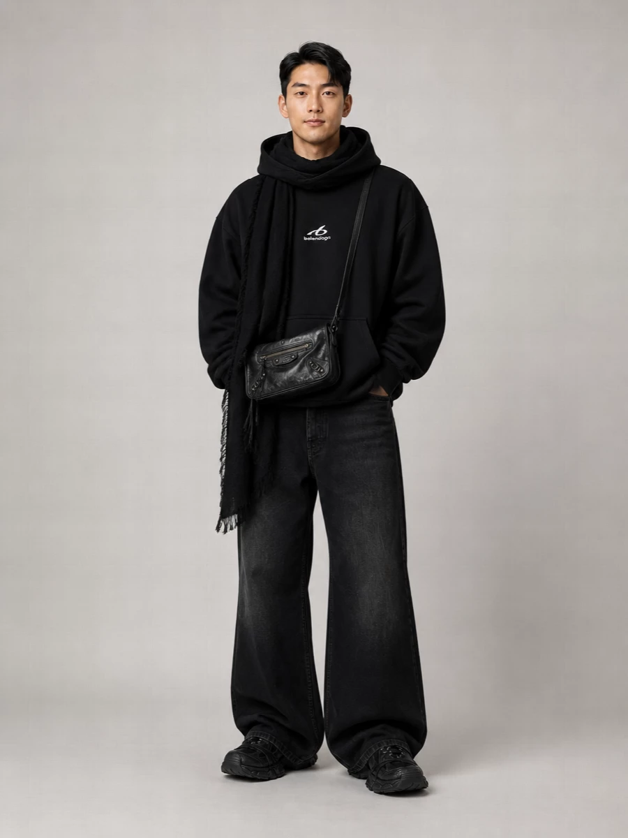 Balenciaga Cotton Medium-Fit Hoodie