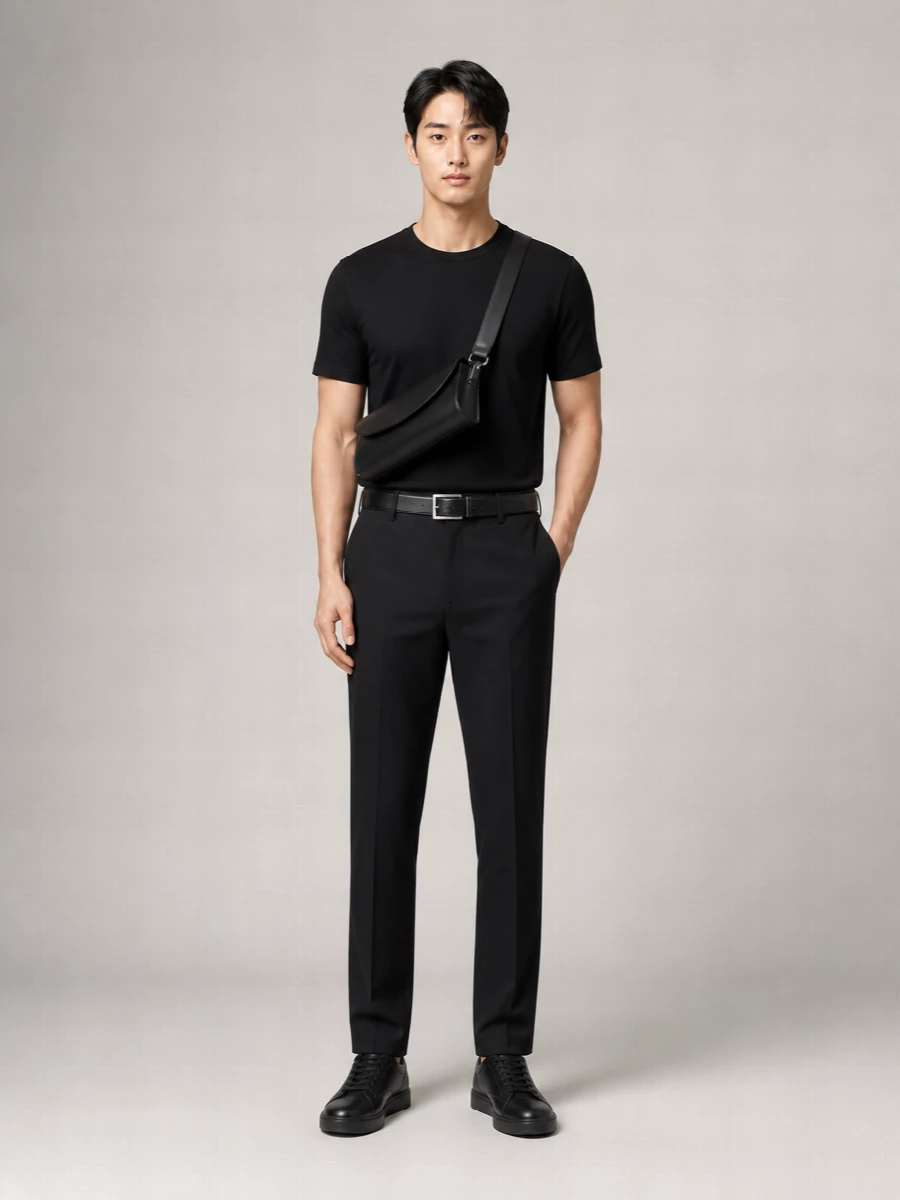 Lardini Silk Cotton Crew Neck Short Sleeve T-Shirt