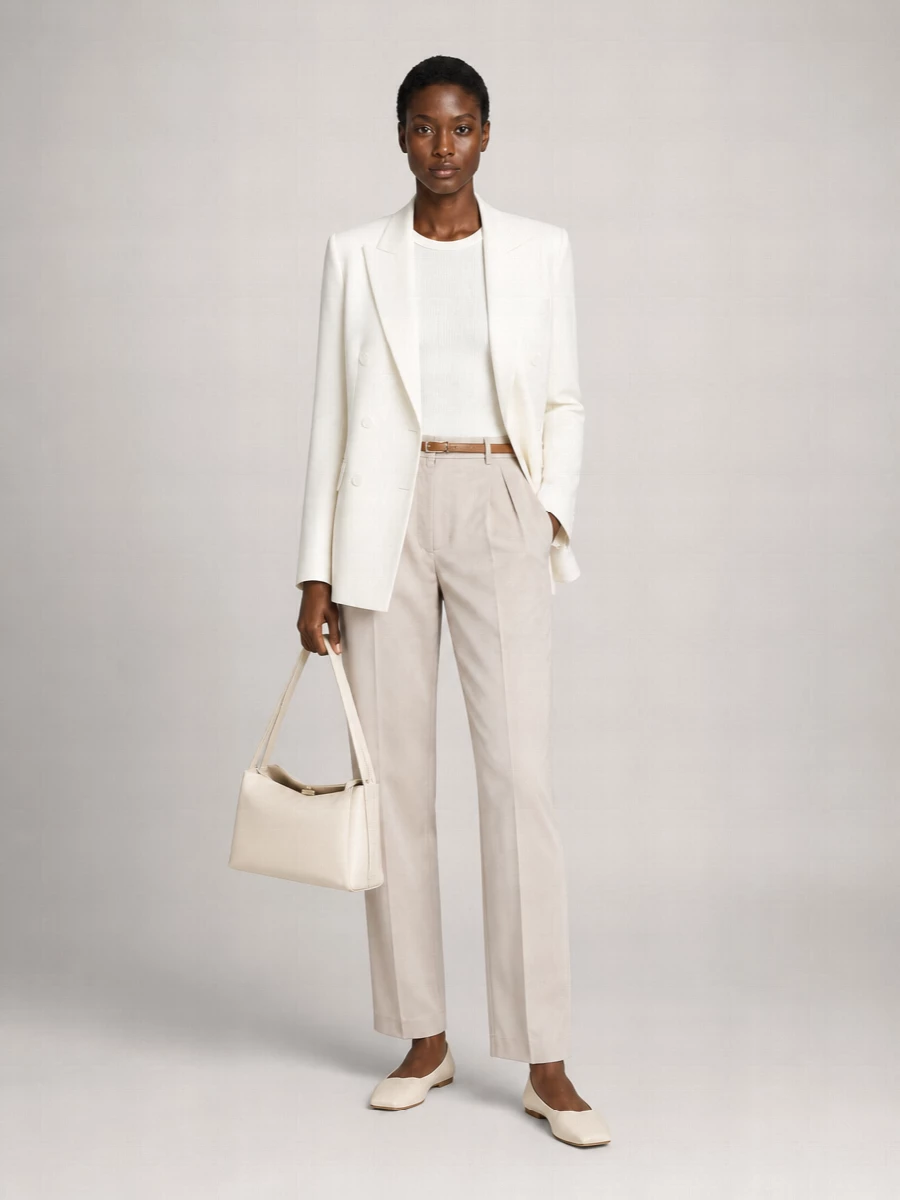 The Frankie Shop Marfa Fluid Pleated Tailored Trousers