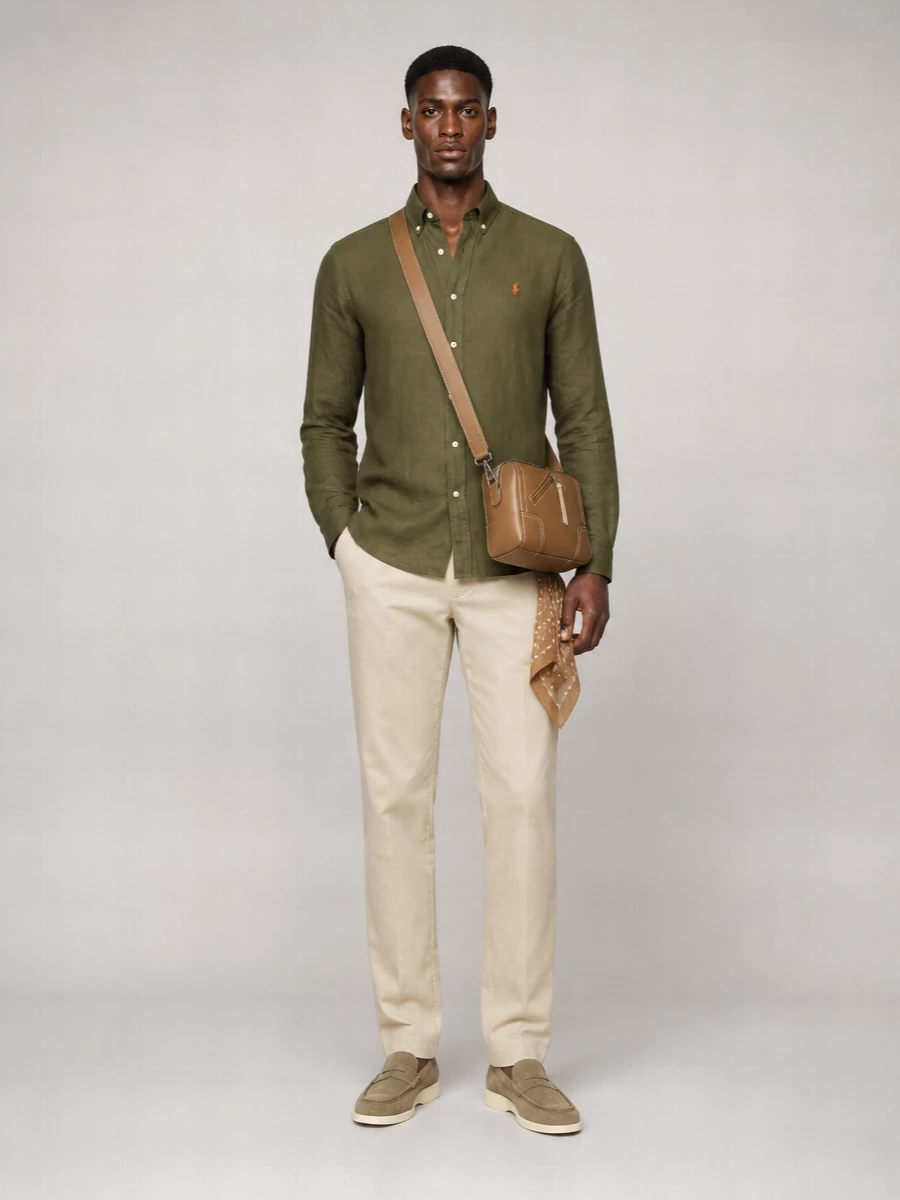 Polo Ralph Lauren Linen Long-Sleeve Regular-Fit Shirt