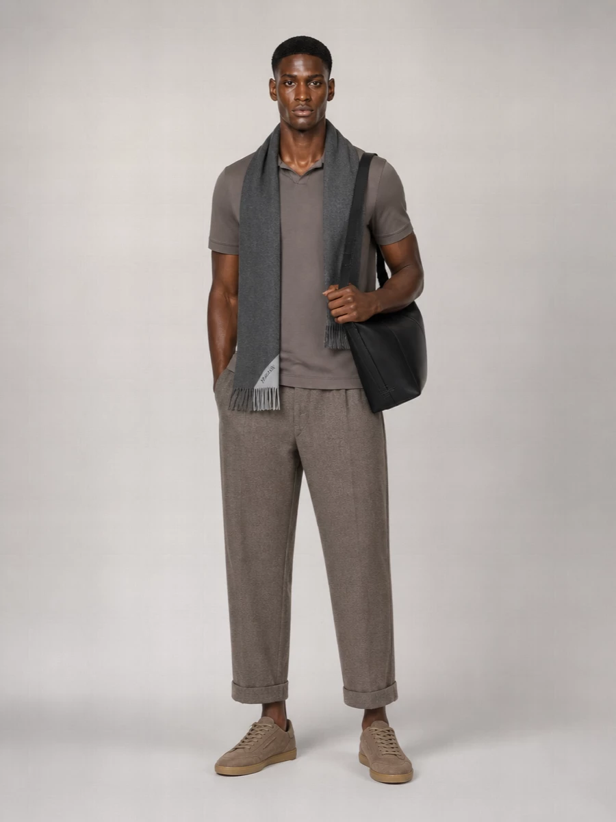 Giorgio Armani Viscose Short-Sleeve Polo Shirt