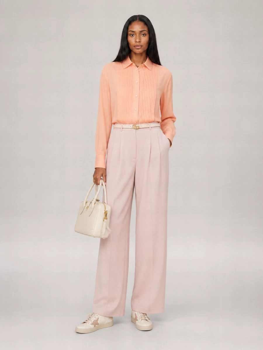 Golden Goose Cotton Oversized Pleated Shirt