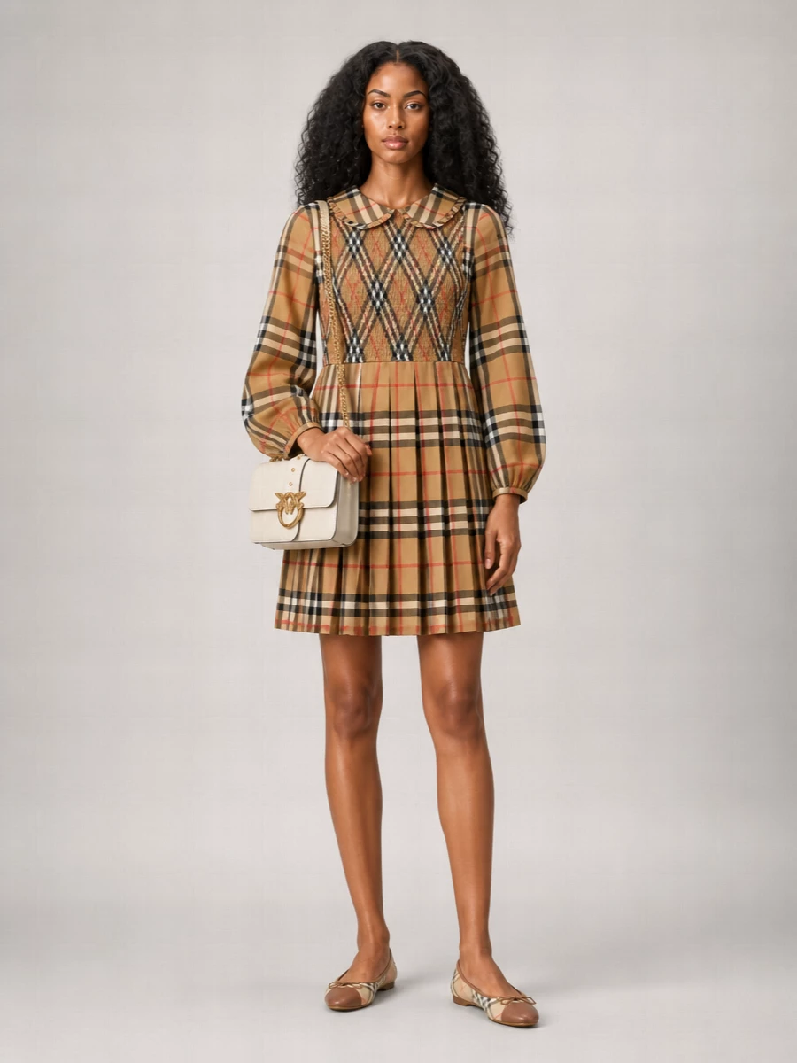 Burberry Logo-Print Ballet Flats