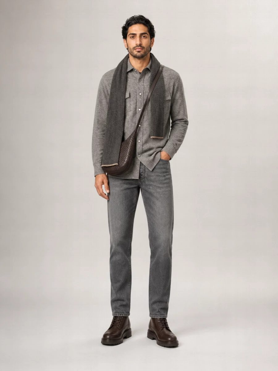 Brunello Cucinelli Cashmere Western Shirt