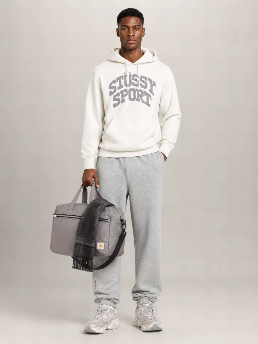 Stüssy Logo Print Cotton Hoodie