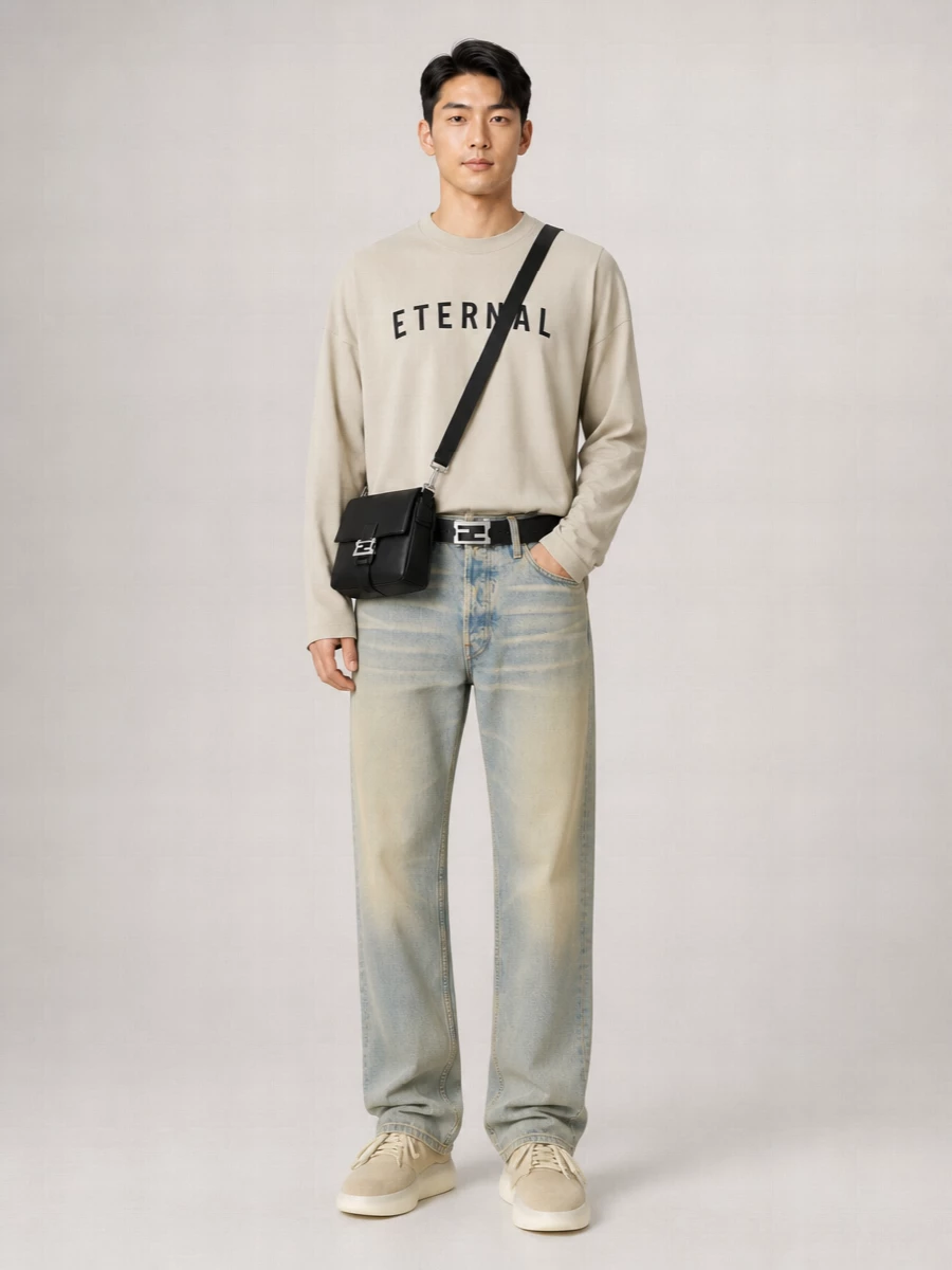 Fear Of God Denim Straight-Leg Jeans