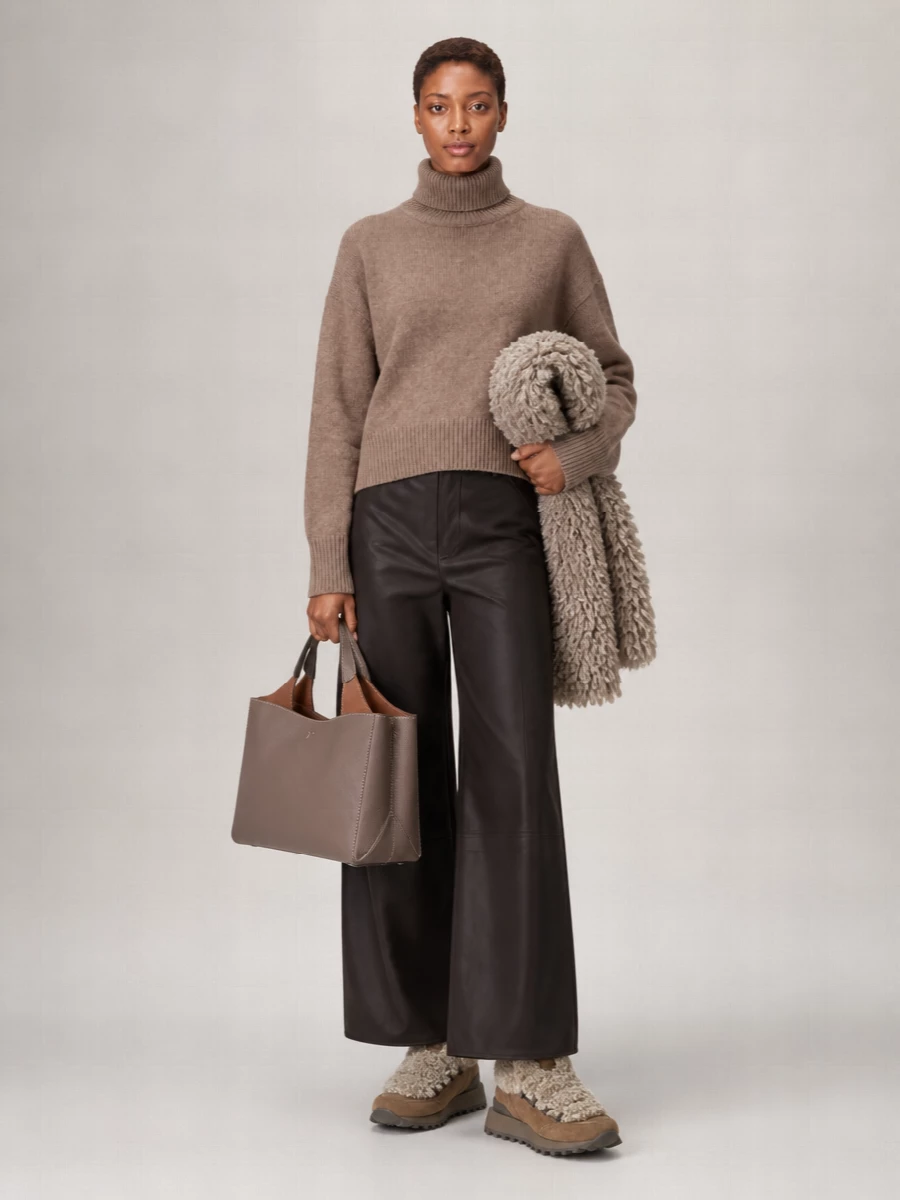 Brunello Cucinelli Suede Shearling Sneakers