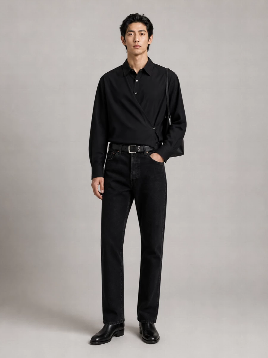 Saint Laurent Leather Shoulder Bag