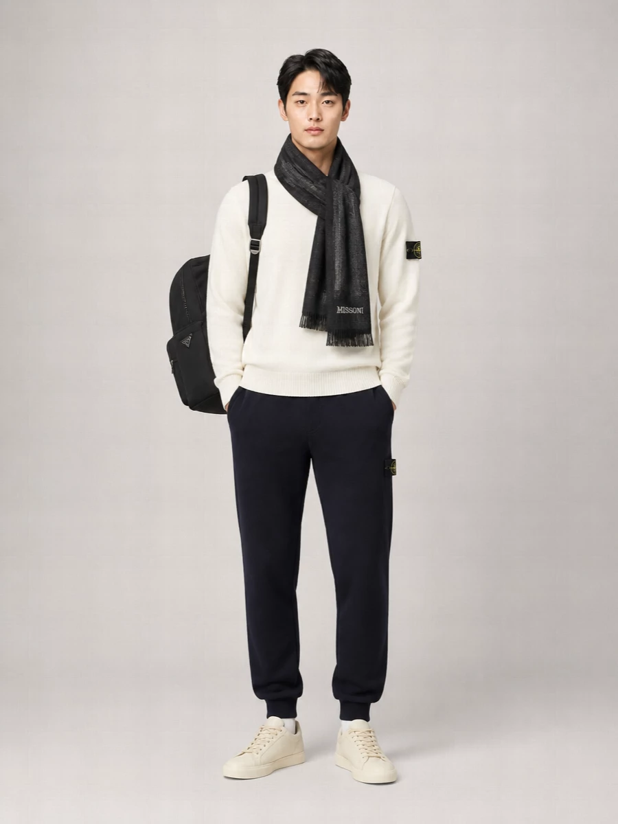 Prada Leather Low-Top Sneakers