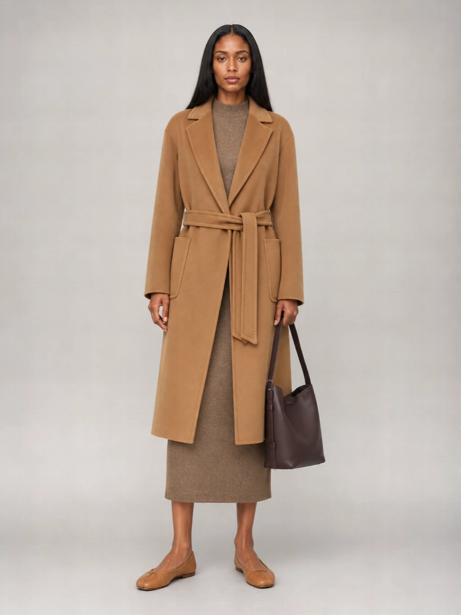 S Max Mara Wool Belted Coat