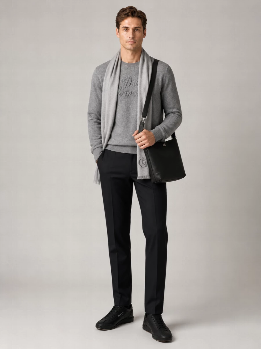 Dolce&Gabbana Virgin Wool Crew-Neck Sweater