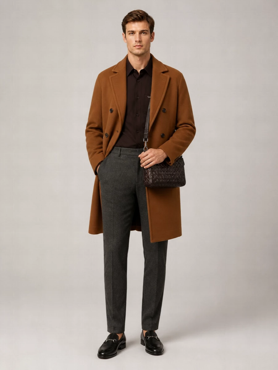 Gucci Wool Regular-Fit Double-Breasted Coat