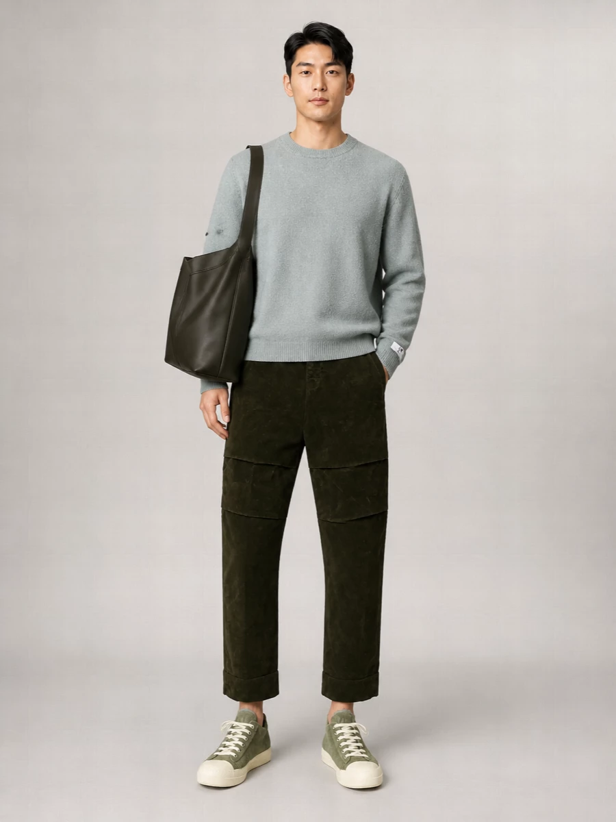 Saint Laurent Leather Oversized Shoulder Bag