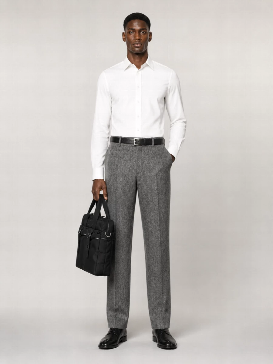 Maison Margiela wool straight-leg tailored trousers