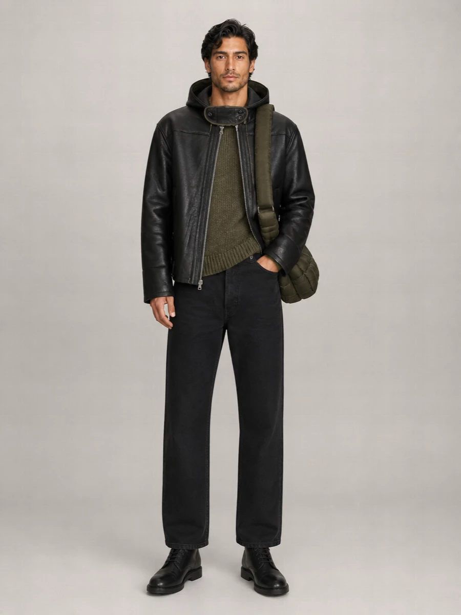 Our Legacy Shearling Hooded Aviator Jacket
