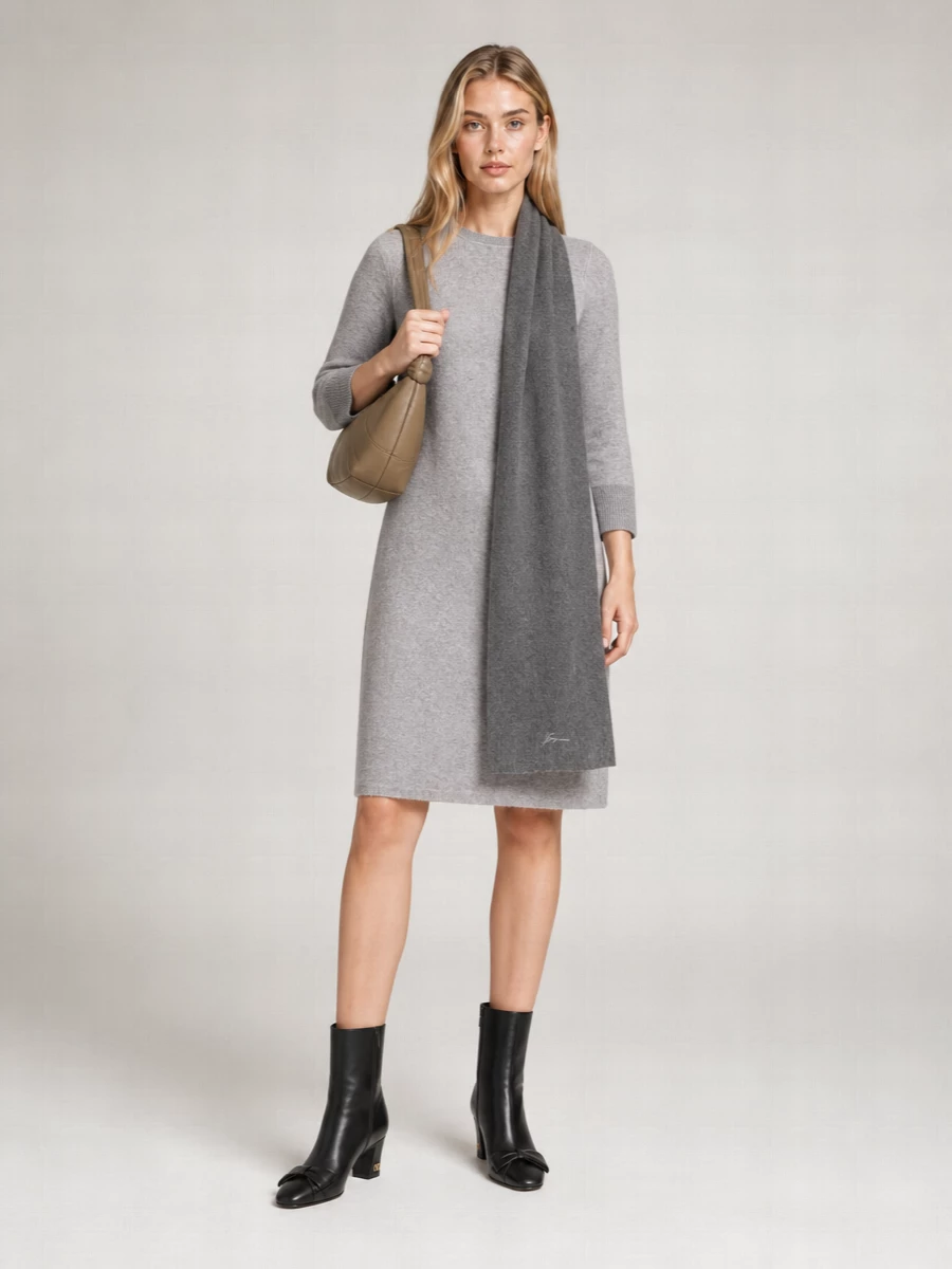 Max Mara Wool Cashmere Knee-Length Dress
