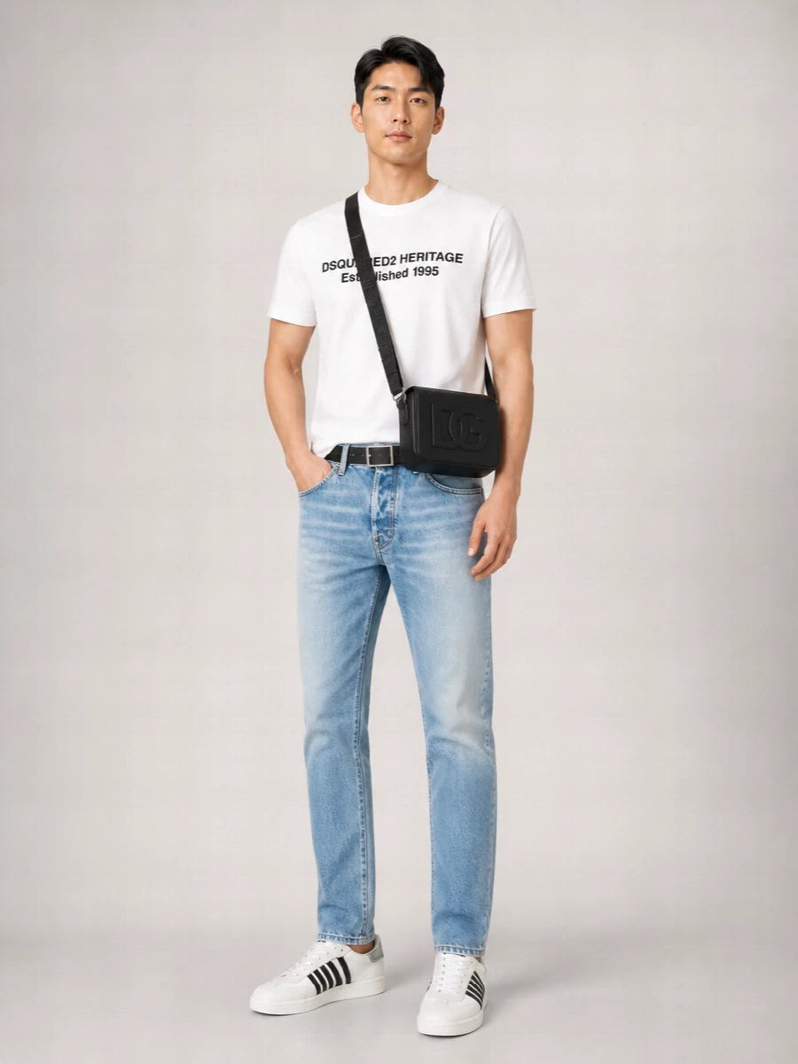 Dsquared2 Cotton Loose-Fit Logo-Print T-Shirt